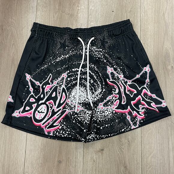 Lost Hills Sad Boyz Junior H Galaxy Stars Mesh Shorts size Medium M B4 - Picture 1 of 5